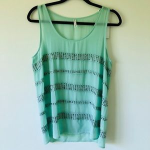 Mint Sleeveless Tank Top